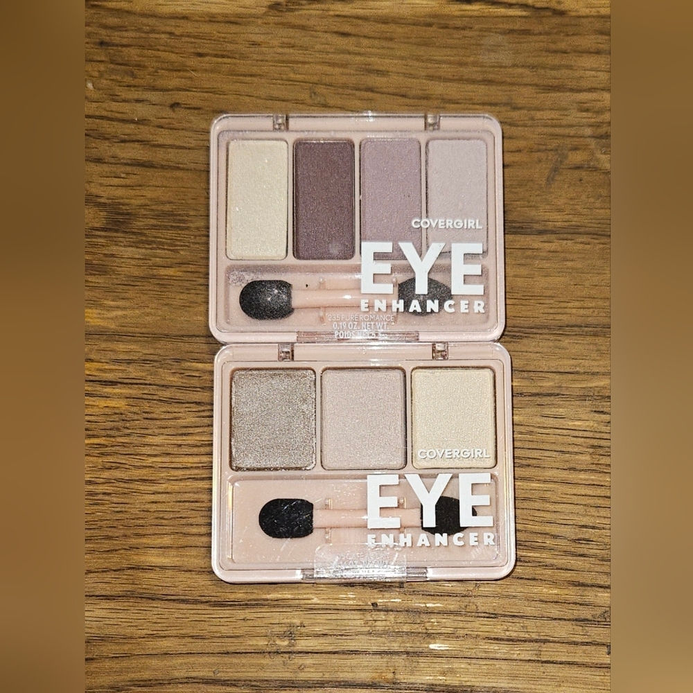 CoverGirl Eye Enhancer Eyeshadow Palette - Pure Romance & Cafe Au Lait BNIB